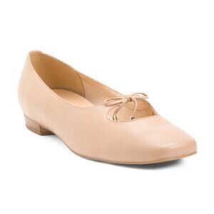 TROTTERS Leather Wide Honesty Key Hole Comfort Flats